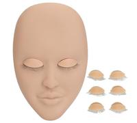 Pour le mannequin de face extension des cils, 3 paires paupières amovibles, une seule couche, une formation Remarque: J'ai supposé la "Scène" comme "formation" car c'est une (Couleur de la peau)