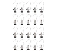 Pour le métal, 20pcs Organisateur de legging Clips suspendus Crochet épingles à linge pour placard, lega yoga chapeau pantalon décontracté short