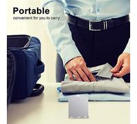 pour le miroir de douche, pour le rasage et le maquillage, sans brouillard, portable portable, forme rectangulaire, pour la salle de bain et les voyages