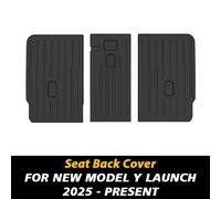 Pour Le Modèle Tesla Y Launch 2025 + Juniper Tpe Tapis De Sol Et Doublure De Chargement Tous Temps Tapis De Coffre Doublure De Sol Tapis De Dossier De Siège - Type Seatback Cover-Left Hand Drive