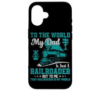 pour Le Monde Entier, Mon père n'est qu'un cheminot, mais pour Moi, ce Rail Coque pour iPhone 16