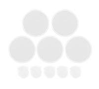 Pour le polyester, 5pcs Disque volant blanc Disque bricolage Blank pliing Hand Fan avec sac de rangement pour les faveurs de fête de mariage, activité en plein air