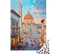 pour Le Pub Ou Le Café, Florence Cathedral Painting-14 Plaque en Métal Rustique 38x26cm/1000pcs, pour Aménager Le Pub, Le Café Et Le Coin Bar