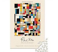 pour Le Salon, Paul Klee Retrospective Exhibition Poster Plaque Métallique Rétro 52x38cm/1000pcs, pour Les Murs De Lieux comme Le Salon, Le Coin Lecture Et L’entrée