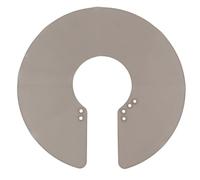 Pour le silicone, pour le collier de coupe de cheveux, un confort amélioré, une fixation magnétique, un coussin de teinture protecteur, pour le salon de coiffure (Gris avec une toison intérieure