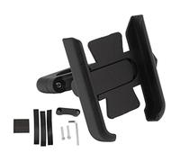 Pour le support de téléphone à vélo, pour l'alliage en aluminium, avec pavé en silicone, rotatif et résistant à l'impact, pour le support de téléphone portable de l'appareil de 4 (Noir)