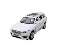 pour Le SUV Volvo XC90 1/32 Modèle en Alliage Moulé sous Pression Simulation Sonore Et Lumineuse Collection Affichage Commémoratif(White)