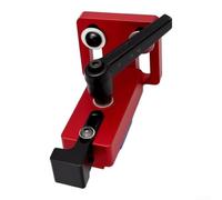 Pour le travail du bois durable pour localisateur de rail en T rouge noir | Alliage d'aluminium de qualité supérieure, résistant à l'usure, finition rouge/noire, butée biseautée de 30 mm