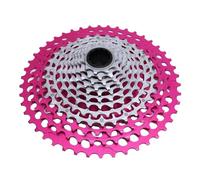 Pour le vélo de montagne, pour 12 vitesses, 10-46t, CNC Hollow, acier en alliage en aluminium, remplacement du roue à vélo (Argent rouge rose)