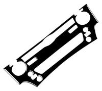 Pour Le&xus Pour IS350C 2006-2012 Panneau Décoratif Console Centrale Intérieure Voiture CD Console Panneau Couverture