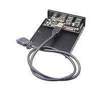 Pour Lecteur de Carte Interne Micro-/USB 3.0 /TF Flash 3.5, Panneau Avant Type C 2 USB 3.0 Hub Floppy USB 3.1 Gen 1
