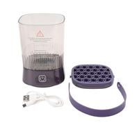 pour l'électricité, pour Le séchoir Plus nettoyant de brosses de Maquillage, 1200mAh Modes IPICESS IPX65 RESSIDENTS 2, Machine de Nettoyage de Pinceau cosmétique Automatique (Violet)