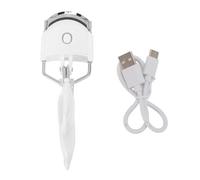 Pour l'électricité, pour les femmes Curler à cils électriques, le contrôle de la température à deux vitesses, le chauffage, un rechargeable pratique, pour les femmes utilisent (Blanc)