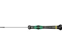 Wera 05118008001 2035 Tournevis électronicien pour vis à fente, 0.40 x 2.5 x 80 mm, Noir/vert