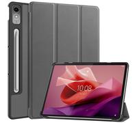 Lobwerk Étui de protection fin pour tablette Lenovo Tab P12 2023 TB-370FU TB-371FC 12,7" avec fonction support et fonction veille/réveil automatique