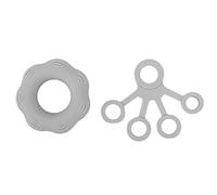 Pour l'entraîneur de résistance à la main, pour l'anneau de traction des doigts, pour la ceinture de résistance à l'entraînement des doigts - Anneau d'expanneur (Gris clair)