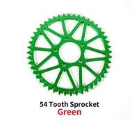 Pour L'équation De Lumière Sur-Ron S X 48t 52t 54t 58t 64t Plaque Dentée Pignon Roue E-Bike Tout-Terrain Dirtbike Moto Accessoires Surpositaire - Type 54 Teeth Green