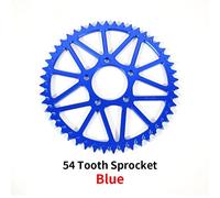 Pour L'équation De Lumière Sur-Ron S X 48t 52t 54t 58t 64t Plaque Dentée Pignon Roue E-Bike Tout-Terrain Dirtbike Moto Accessoires Surpositaire - Type 54 Teeth Blue