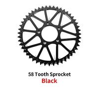Pour L'équation De Lumière Sur-Ron S X 48t 52t 54t 58t 64t Plaque Dentée Pignon Roue E-Bike Tout-Terrain Dirtbike Moto Accessoires Surpositaire - Type 58 Teeth Black