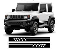 pour Les Accessoires Tout-Terrain Suzuki Jimny JB43 JB74 JB64, 2 Autocollants de Porte de Voiture de Course Sport Stickers sur Les Jupes