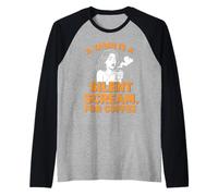 pour Les Amateurs de café, Un bâillement est Un cri Silencieux pour Le café Manche Raglan