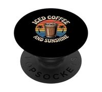 pour Les Amateurs de café, Un bâillement est Un cri Silencieux pour Le café PopSockets PopGrip Adhésif