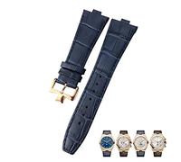 Pour les bandes de montre à grains de bambou à l'étranger Black Blue Brun 25 mm STRAPE DE MONTRATION D'INTERFACE CONVEX