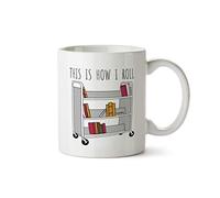 Pour Les Bibliothécaires, Les Enseignants Et Les Chariots De Livres De Bibliothèque : Voici Comment Je Fonctionne. Tasse Céramique Tasses Pratiques Tasse À Café Pour Femme Homme Collègue 330Ml