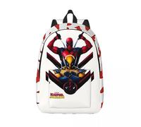 Pour les cadeaux Deadpool & Wolverine Sac à dos lavable rétro Marvel Deadpool & Wolverine Film Sac à dos pour le personnel de bureau Pour le travail Noir