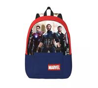 Pour les cadeaux Iron Man Fermeture à glissière Sacs pour enfants Marvel Animation Iron Man Sac à dos personnalise pour employés de bureau Lycée Noir