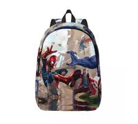 Pour les cadeaux Iron Man rétro lavable sac à dos Marvel Animation Iron Man Kawaii pour les femmes enfant sac à dos lycée Noir