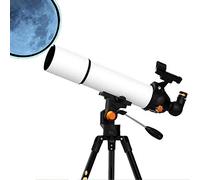 pour Les débutants en Astronomie, réfracteur Portable de 80 mm pour Le Camping, idéal pour Les Enfants Qui souhaitent Explorer l'espace, la Lune et Les étoiles