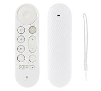 pour Les étuis de Protection en Silicone pour télécommande pour Google, pour Google TV Streamer 4K TV 2024 pour la télécommande pour Google Gy3Le (Blanc)