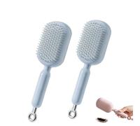 Pour les femmes et les hommes de tous types, cette brosse de massage à coussin rétractable est antistatique et autonettoyante. Elle peut être utilisée à la maison, au bureau ou à l'école. (1 pièce