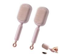 Pour les femmes et les hommes de tous types, cette brosse de massage à coussin rétractable est antistatique et autonettoyante. Elle peut être utilisée à la maison, au bureau ou à l'école. (1 pièce