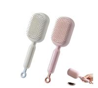 Pour les femmes et les hommes de tous types, cette brosse de massage à coussin rétractable est antistatique et autonettoyante. Elle peut être utilisée à la maison, au bureau ou à l'école. (1 pièce