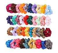 Pour les filles, pour Silk Satin Elastic, 40pcs Hair Srunchies Bands Hair Ties Cordes, pour les accessoires de cheveux