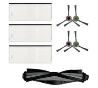 Pour les filtres d'aspirateur robot Ecovacs DEEBOT Buddy Pack U2, brosse principale et brosses latérales,