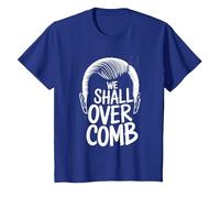pour Les Hommes Chauves | Funny WE Shall Over Comb T-Shirt, Enfant, Bleu Royal, 12 Ans