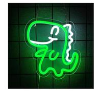 Pour les néons de décoration murale Décoration de fête Dinosaure pour enseigne au néon Vert Dessin animé LED Lumière pour Chambre d'enfants Bar Club