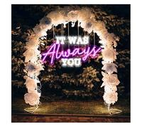 Pour les néons de décoration murale Enseigne lumineuse néon « C'était toujours toi » pour une demande en mariage