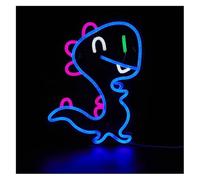 Pour les néons de décoration murale Lampe murale LED néon dinosaure, décoration pour salle de jeux, chambre ou salon, 44 x 30,5 cm