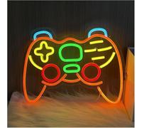 Pour les néons pour la décoration murale Néon signe Gamepad, Adapté Aux Salles De Jeux, Espaces E-sport Ou Coins Divertissement 32.65x40.47cm