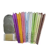 Pour Les Oreilles 16 Pcs, Kit Bougie Auriculaire Pour Enlever La Cire À L?Oreille Avec Cire D?Abeille Organique Naturelle Kit De Retrait Des Bougies Au Cérumen