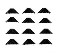 Pour les solutions de plateaux empilables, choisissez parmi les ensembles de douze ou vingt-quatre options en plastique pour répondre à vos besoins (12 pièces, noir)