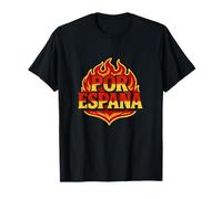 pour l'Espagne, Le Design Patriotique en Flammes T-Shirt