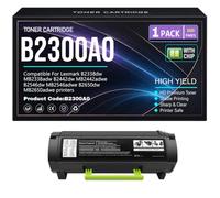 pour Lexmark MB2338adw MB2442adwe MB2546adwe MB2650adwe Cartouches de Toner B2300A0 Noir pour Lexmark B2338dw B2442dw B2546dw B2650dw Imprimantes avec Puce 3000 Pages,B2300A0-1PC