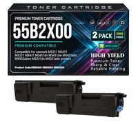 pour Lexmark MS431dn MS431dw MX431adn MX432adwe MS331dn MX331adn MS331 MS431 MX331 MX431 Cartouches de Toner 55B2000 55B2H00 55B2X00 Toner avec Puce 20 000 Pages