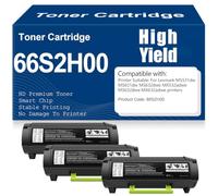 pour Lexmark MS531dw MS631dw MS632dwe MX532adwe MX632adwe Cartouches de Toner Compatibles Toner 66S2H00 avec Puce Haute capacité,66S2H00-3PC