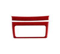 Pour Lexus IS250 2013-2019 Voiture Siège Arrière Sortie D'air Décoration Autocollant Décalque Garniture Fiber Carbone Interior Garniture Cadre(Red)
